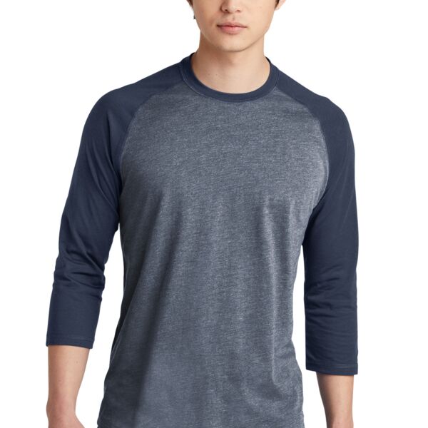New Era Heritage Blend 3/4 Sleeve Baseball Raglan Tee Thumbnail