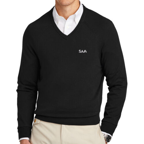 SAM - Cotton Stretch V Neck Sweater Thumbnail