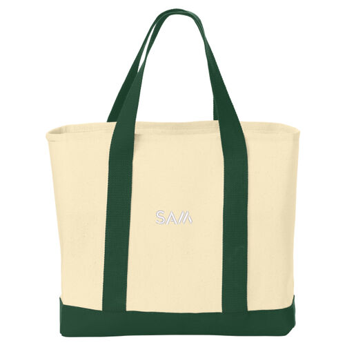 SAM - Ideal Twill Two Tone Shopping Tote Thumbnail