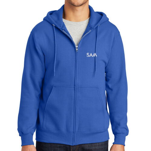 SAM - Tall Essential Fleece Full Zip Hooded Sweatshirt Thumbnail