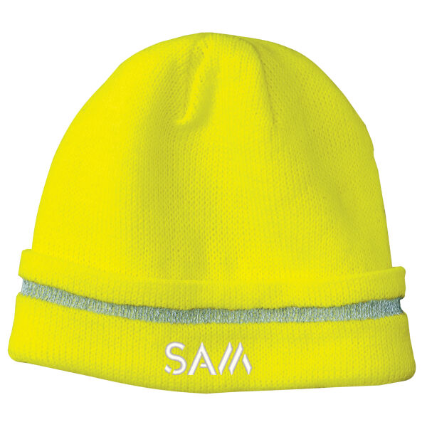 SAM - Enhanced Visibility Beanie with Reflective Stripe Thumbnail