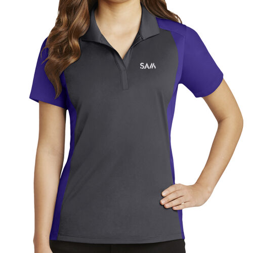 SAM - Ladies Colorblock Micropique Sport Wick ® Polo Thumbnail