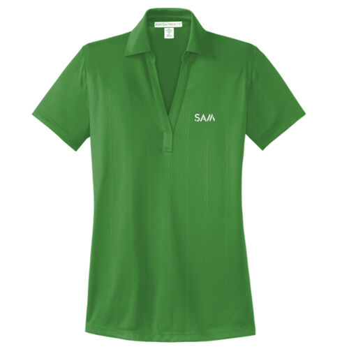 SAM - Ladies Performance Fine Jacquard Polo Thumbnail