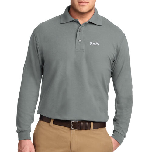SAM - Silk Touch™ Long Sleeve Polo Thumbnail