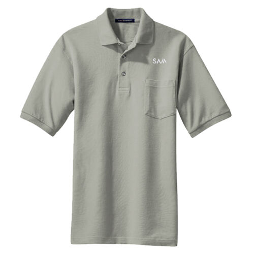 SAM - Heavyweight Cotton Pique Polo with Pocket Thumbnail