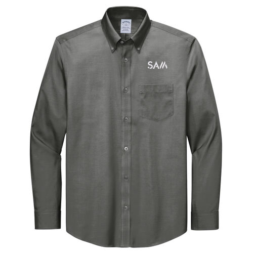 SAM - Tall Wrinkle Free Stretch Pinpoint Shirt Thumbnail