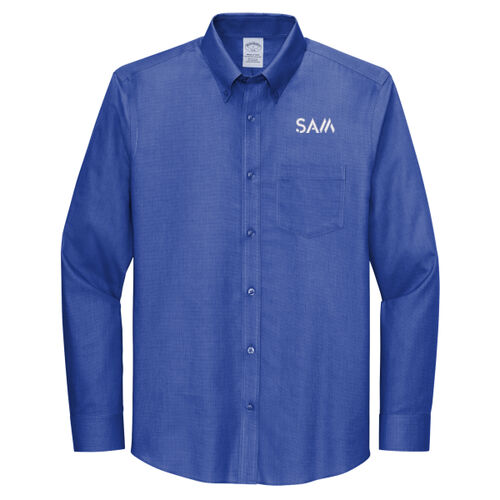 SAM - Tall Wrinkle Free Stretch Nailhead Shirt Thumbnail