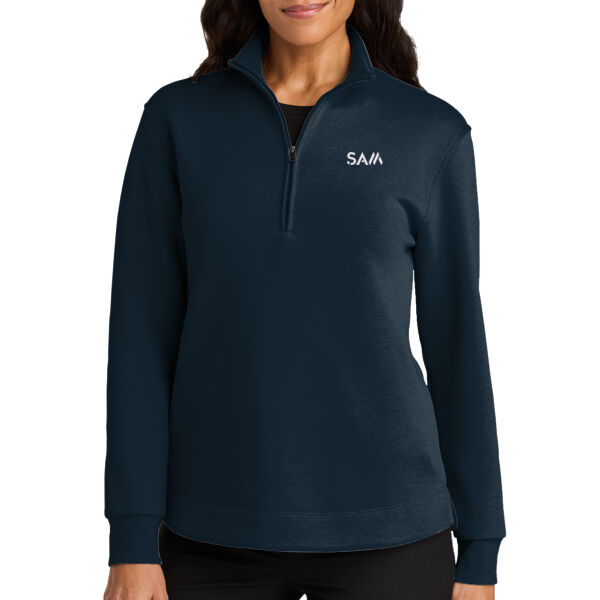 SAM - Women's Wearever Signature Double Pique 1/4 Zip Thumbnail
