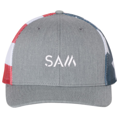 SAM - Printed Mesh-Back Trucker Cap Thumbnail
