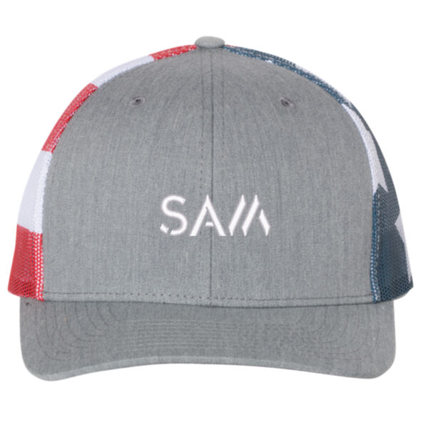 SAM - Printed Mesh-Back Trucker Cap Thumbnail