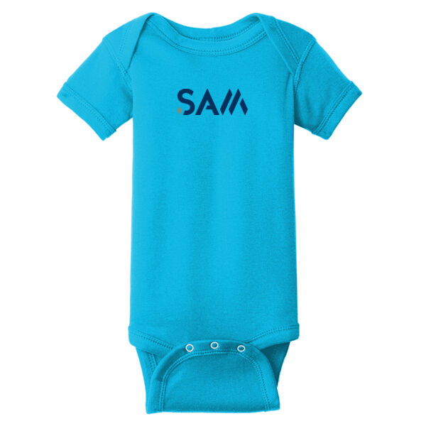 SAM  - Infant Short Sleeve Baby Rib Bodysuit Thumbnail