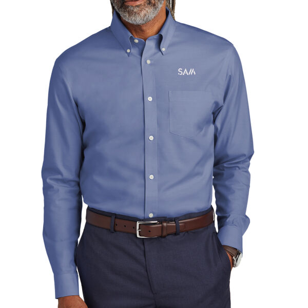 SAM -  - Wrinkle Free Stretch Pinpoint Shirt Thumbnail
