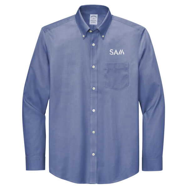 SAM -  - Tall Wrinkle Free Stretch Pinpoint Shirt Thumbnail